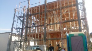 モデルハウス　上棟