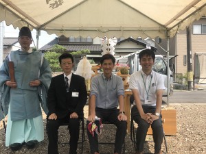 弊社那加日吉町モデルハウスⅠ 地鎮祭
