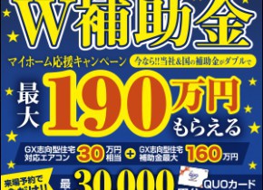 W補助金キャンペーン！
