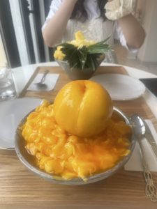かき氷とモザイクタイル