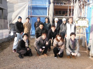 岐阜市菅生モデルハウス　上棟式