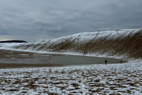 冬の鳥取砂丘
