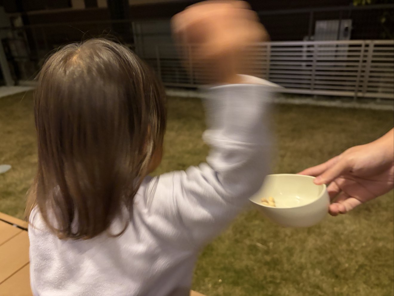 初めての豆まき🫘