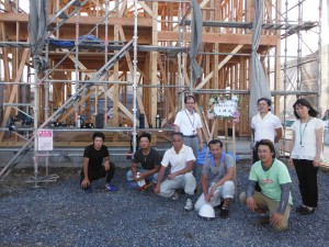 モデルハウス　上棟式