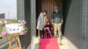 Ｋ様　引き渡し式