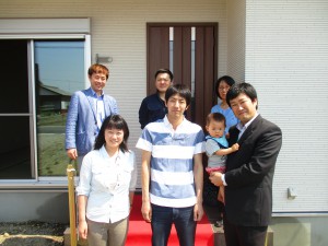 Ｔ様　引き渡し式