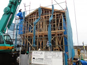 大垣モデル　上棟