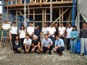 モデルハウス　上棟式