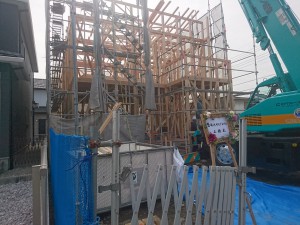 モデルハウス 上棟式